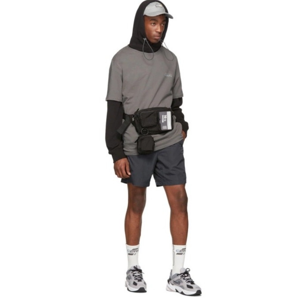 C2H4 Post Human Era Utility Crossbody Bag Mens OS Black SD Card Techwear